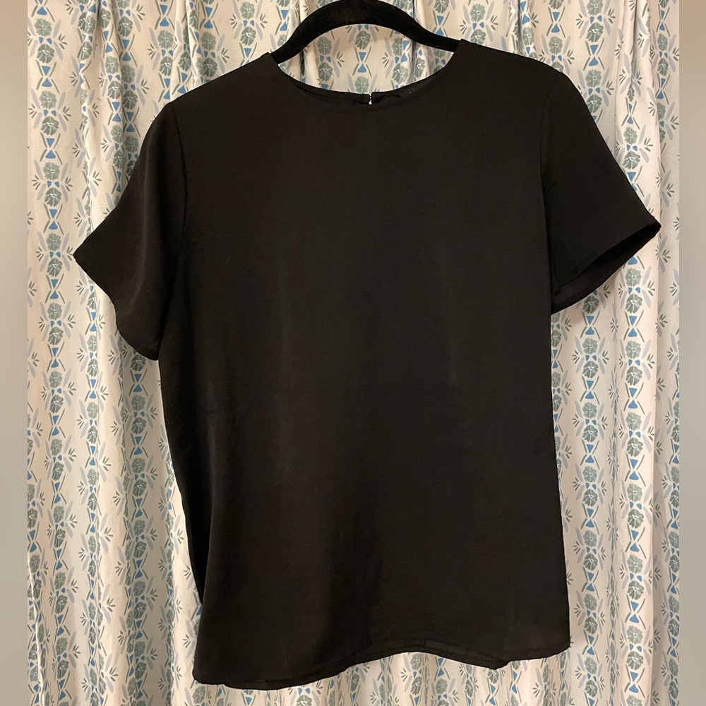 Banana Republic Black Satin Top